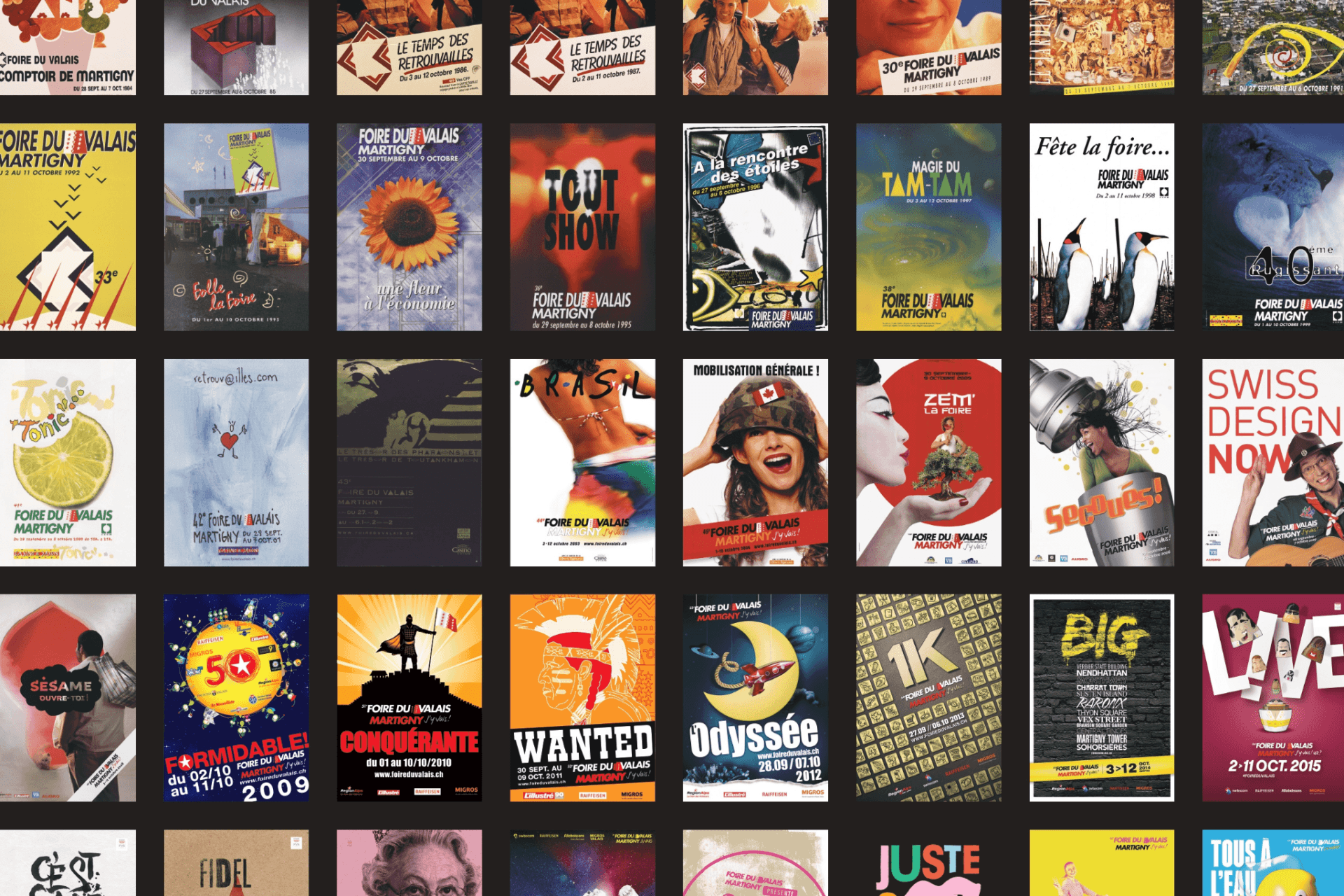 65 ans d'affiches légendaires - Foire du Valais